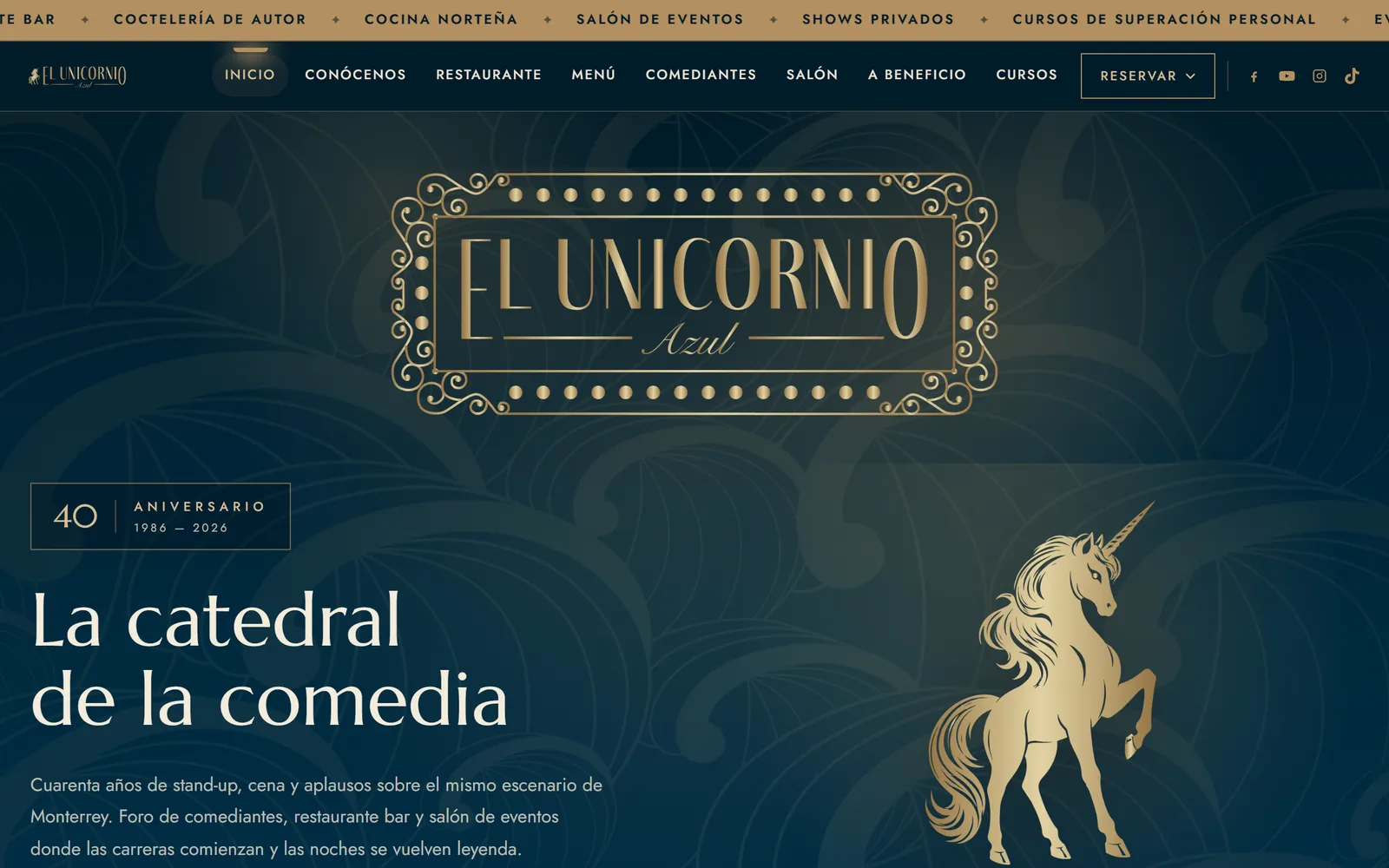 Sitio web de El Unicornio Azul